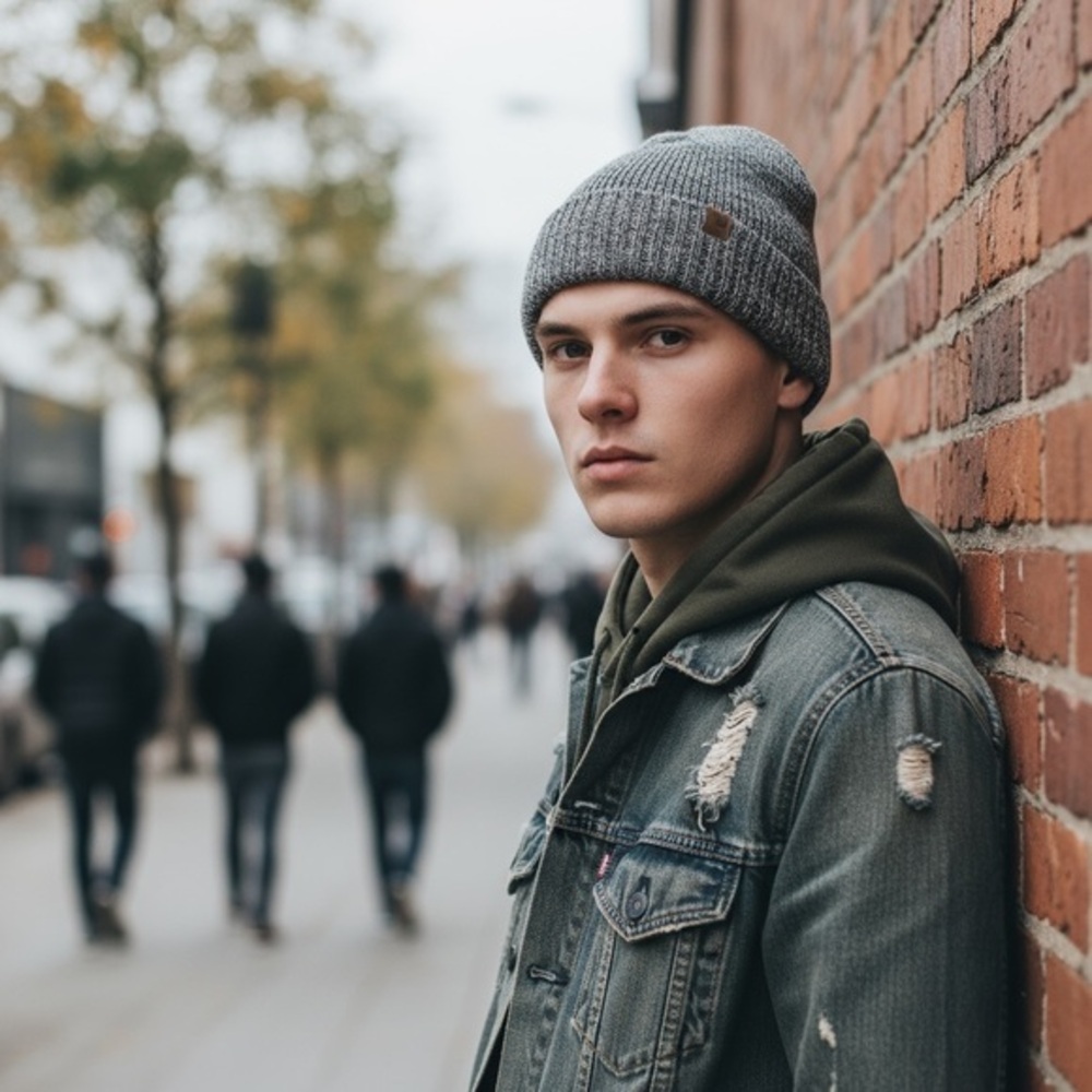 Levi's Gray Knit Beanie
